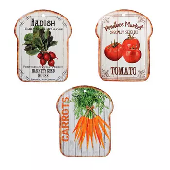 Подставка под горячее, 20х25см, керамика, "Овощное ассорти"