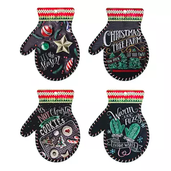 Подставка под горячее, 20х25см, керамика, "Варежка", 4 дизайна