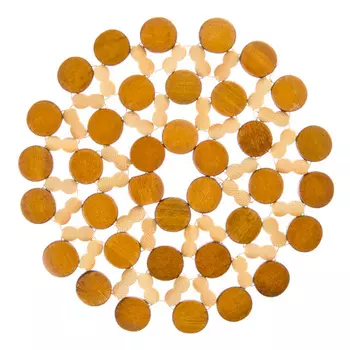 Подставка под горячее бамбук "Капучино" d16см