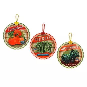 Подставка под горячее "Овощи", керамика, 20см, 3 дизайна