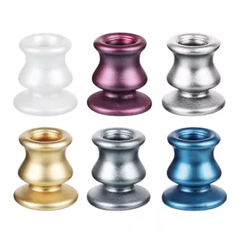 Подсвечник "Классик" 6х5,5см, гипс, 6 цветов