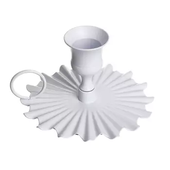 Подсвечник металл 10x5 см, белый