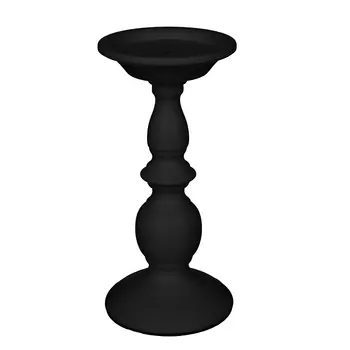 Подсвечник металл 22 см, черный
