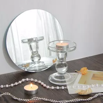 Подсвечник стеклянный, 8,5x11 см