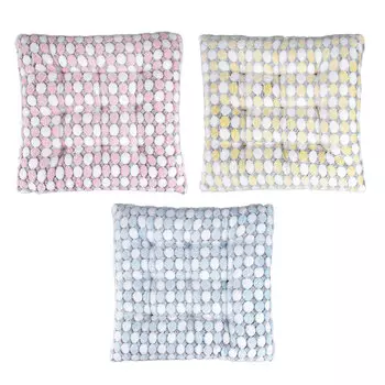 Подушка на стул, 40x40см, плюш, полиэстер, 3 цвета