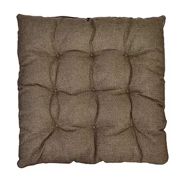 Подушка на стул, 40x40см, рогожка, полиэстер, 3 цвета