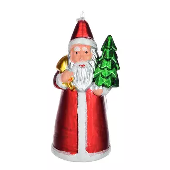 Подвеска в виде Деда Мороза СНОУ БУМ 12 см, пластик