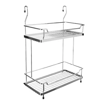Полка двухярусная на рейлинг 28x18,5x43 см, VETTA CWJ216B