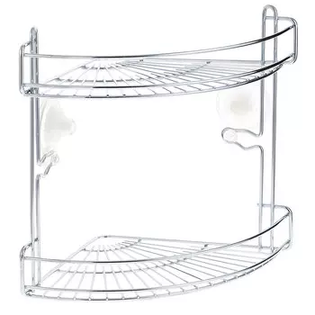 Полка настенная, угловая, двухъярусная, ARTEX Flower, арт. 22 16 32