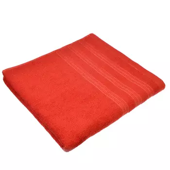 Полотенце банное махровое красное, 70х140см, VETTA