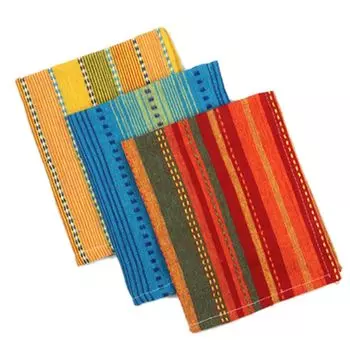 Полотенце кухонное, хлопок, 37х40см, "Полоски"