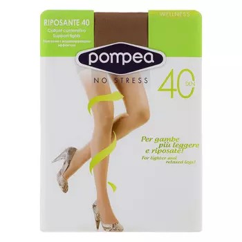 POMPEA Колготки 40 DEN RIPOSANTE, размер 2,3,4, daino