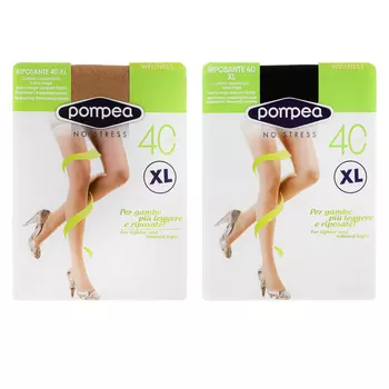 POMPEA Колготки 40 DEN RIPOSANTE, размер 5, 2 цвета: nero, сammello