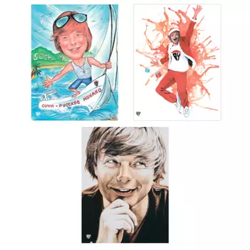 Постер в тубусе "Рыжий", картон, металл, 45х60см, 3 дизайна