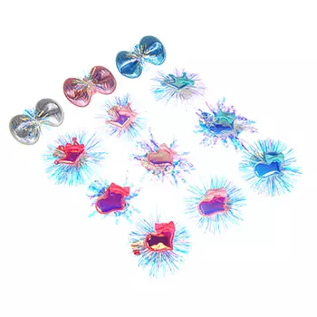 Повязка на голову, полиэстер, ПВХ, 16см, 4 дизайна