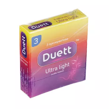 Презервативы DUETT ultra light №3