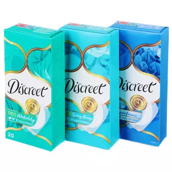 Прокладки ежедневные DISCREET, 20шт, арт.913700730/913742781