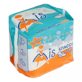 Прокладки гигиенические Mis классик софт,4 капли,п/э 10 шт арт.102