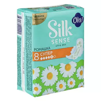 Прокладки гигиенические OLA! супер, ультратонкие Ромашка 8 шт, 50082 арт.0460