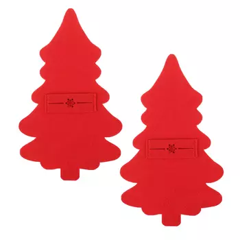 PROVANCE Асти Подставка фетровая под столовые приборы, 2шт в комплекте, 100% полиэстер, красный