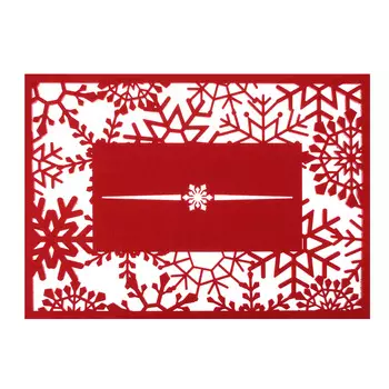 PROVANCE Асти Подставка фетровая сервировочная 2шт, 25х35см, 100% полиэстер, красный