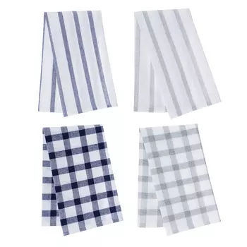 PROVANCE Комплект полотенец кухонных 4шт, 75% хлопок, 25% ПЭ 40х60см, "Классика"