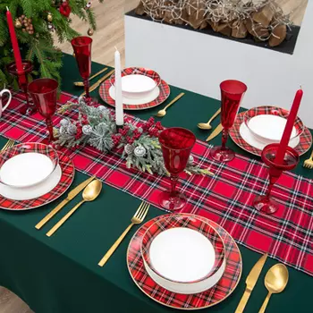 PROVANCE Шотландка Подставка декоративная (дорожка) 30х140см, 100% хлопок