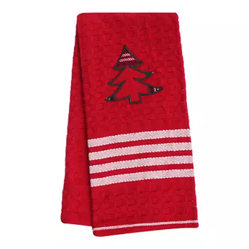 PROVANCE Шотландка Полотенце вафельное с аппликацией, 100% хлопок, 40х60см