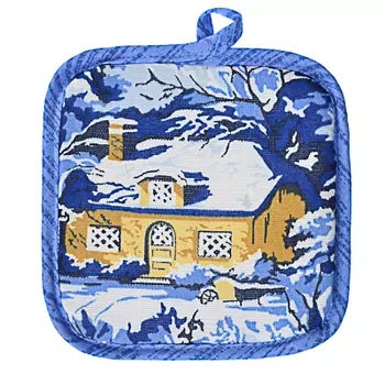 PROVANCE Зимняя сказка Прихватка, рогожка, 100% хлопок, 18х18см, 2 дизайна
