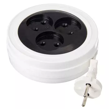 РАДИСТ Удлинитель эконом Р16-008 (рулетка) 6А 3 гн ШВВП 2*0,75 (5м)