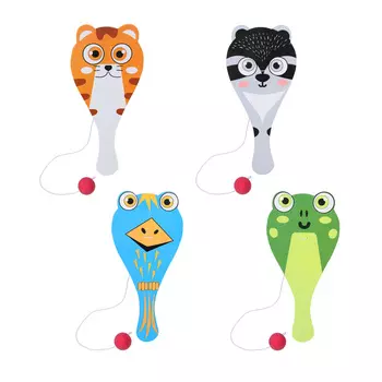 Ракетка с мячом на резинке, 25,5х12х0,2 см, пластик, SILAPRO