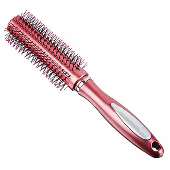 Расческа-брашинг, пластик, 23,5х2 см, розовый металлик