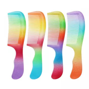 Расческа-гребень, пластик, 20,5х5 см, 4 цвета