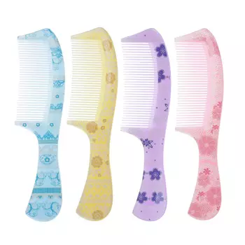 Расческа-гребень, пластик, 20х4,7 см, 4 цвета