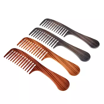 Расческа-гребень, пластик, 21,5х4,8см, 4 цвета