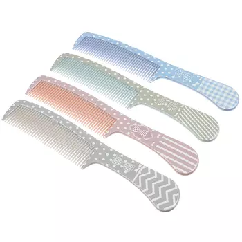 Расческа-гребень, пластик, 22,5х3,8см, 4 цвета