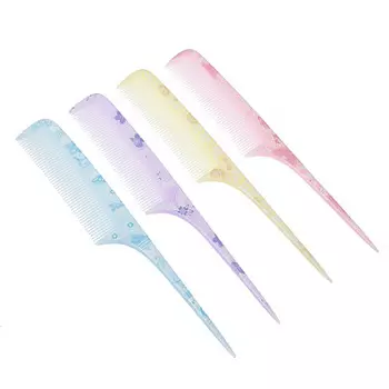 Расческа-гребень, пластик, 23х3,3 см, 4 цвета