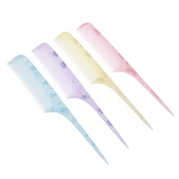 Расческа-гребень, пластик, 23х3,3 см, 4 цвета