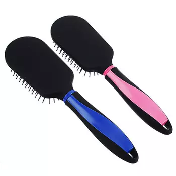 Расческа массажная, пластик, 24х6см, 2 цвета, РМ19-6