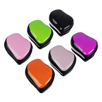 Расческа массажная профессиональная, пластик ABS, 9х7 см, 6 цветов