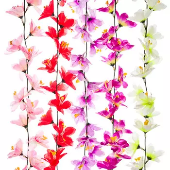 Растение искусственное "Лиана цветочная", 2м, 5 цветов