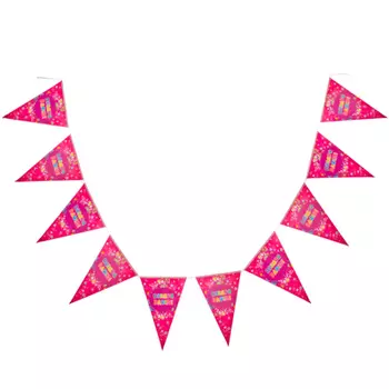 Растяжка "С Днем Рождения" бумага, 10 листов, 230х29см, арт.2204