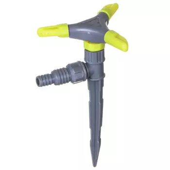Разбрызгиватель 3-х лучевой на пике, круговой, пластик INBLOOM