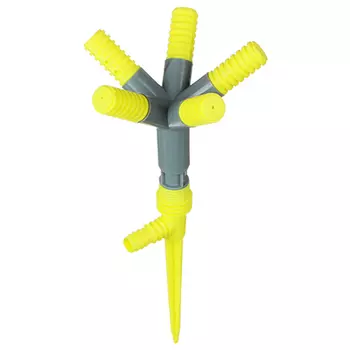 Разбрызгиватель 5-и лучевой на пике, 31см, круговой, пластиковый INBLOOM