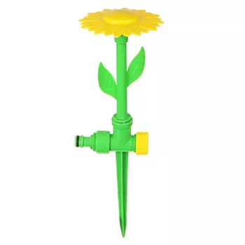 Разбрызгиватель на пике "Подсолнух" 33см, пластик (S до 50 м2) INBLOOM