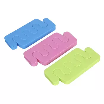 Разделители для пальцев 2 шт ЮниLook, 9,5х4,5 см, 3 цвета