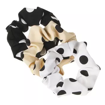 Резинка для волос, d=10см, полиэстер, 3 цвета