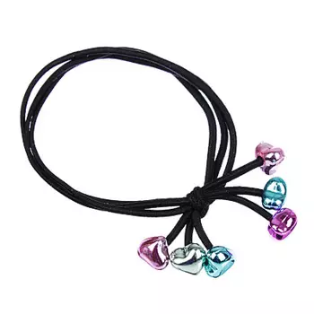 Резинка для волос, полиэстер, пластик, d5,5 см, 1 дизайн