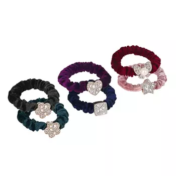 Резинка для волос с декором BERIOTTI, 5-6 цветов