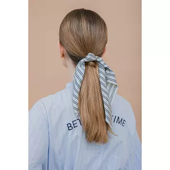 Резинка для волос с лентой, d.5 см, длина ленты 25 см, 2 дизайна